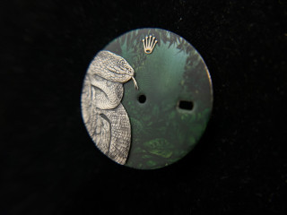 engraving and painted watch dial datejust 36 mm case 16014 model